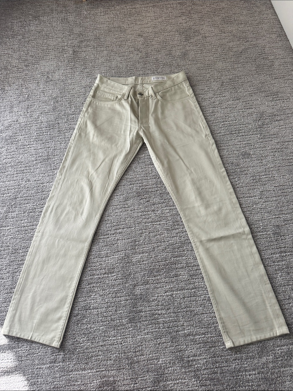 Gustin Slim Jeans in Light Beige